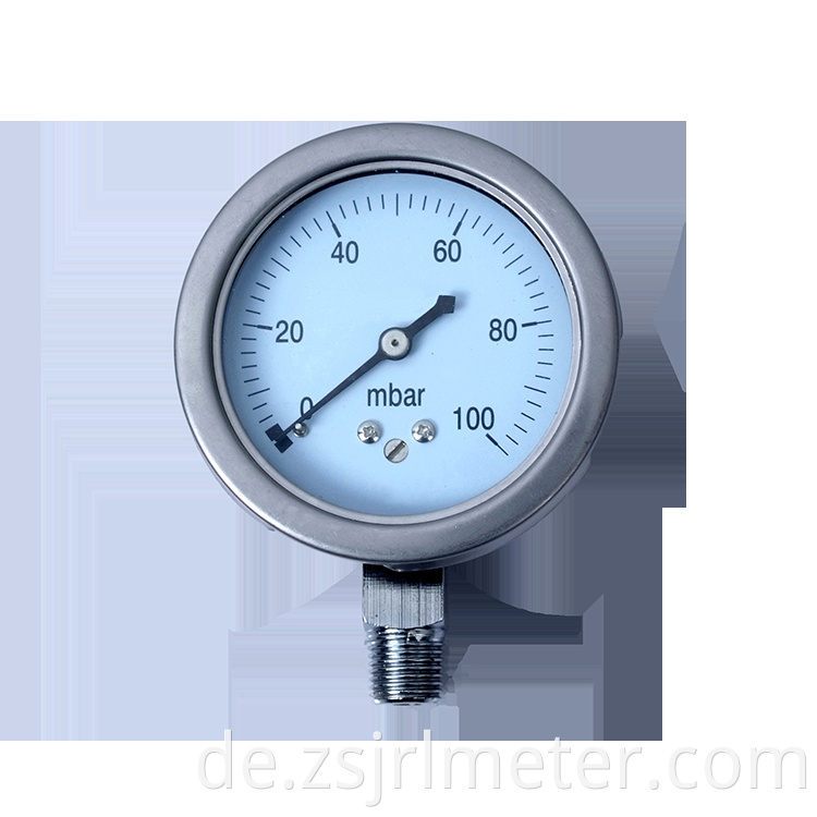 Heißer Verkauf von guter Qualität Kapsel Edelstahl Manometer Mimor Druckmesser